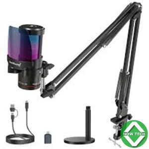 microphone USB de jeu ZEALSOUND KM8S a condensateur antibruit avec tube en vente